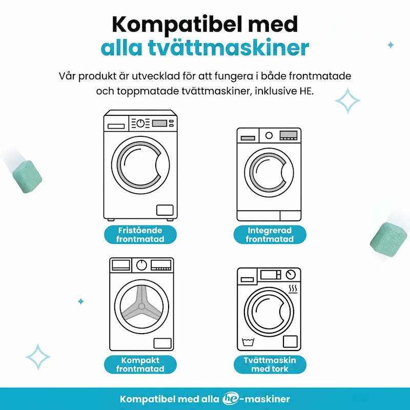 Trumvera Tvättmaskin Djuprengöringstabletter