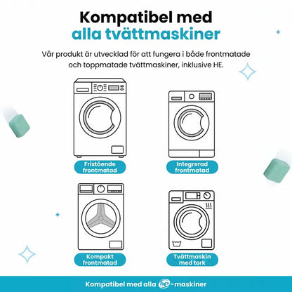 Trumvera Tvättmaskin Djuprengöringstabletter