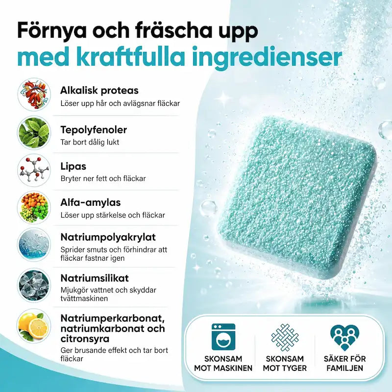 Trumvera Tvättmaskin Djuprengöringstabletter